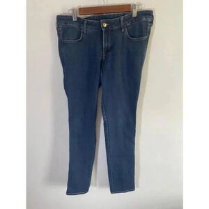 Women's H&M Skinny Jeans - Size 32 Blue Low Rise GUC! 0307